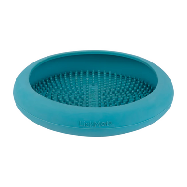 Innovative Pet Lickimat UFO Suction Grip Slow Feeding Rubber Cat and Dog Bowl - Turquise