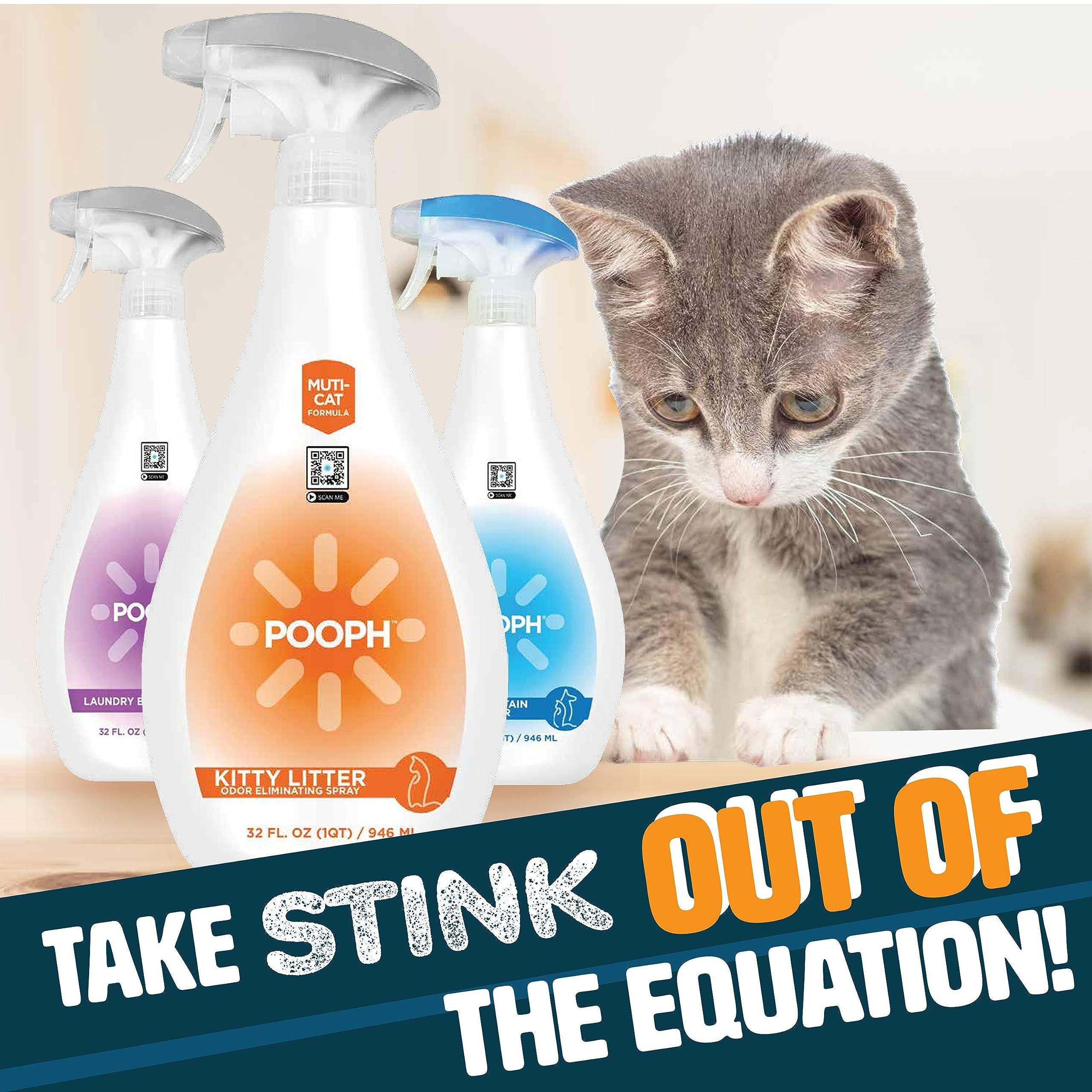 Pooph Skunk Odor Eliminator Spray for Small Animals - 20 Oz  