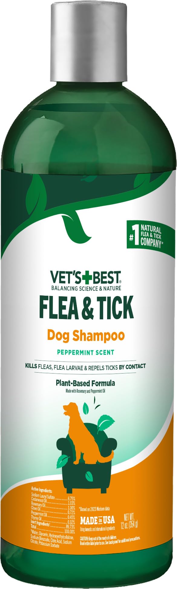 ARI Probiotics Flea and Tick Tea Tree an Lemongrass Dog Shampoo - 16 Oz  