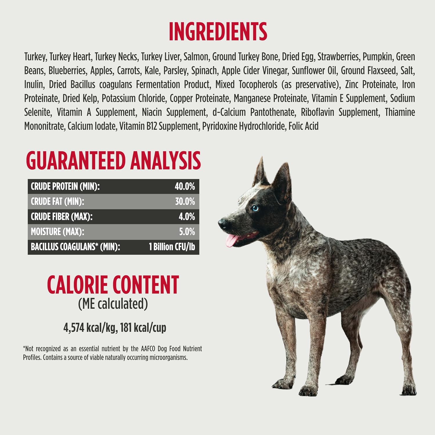 Nulo Grain-Free Freeze-Dried Raw Turkey and Salmon with Apples Complete and Balanced Dry Dog Food - 18 Oz - Case of 5