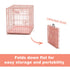 Midwest I-Crate Metal Folding Single Door Crate Carrier - Pink - 24" X 18" X 19" Inches  