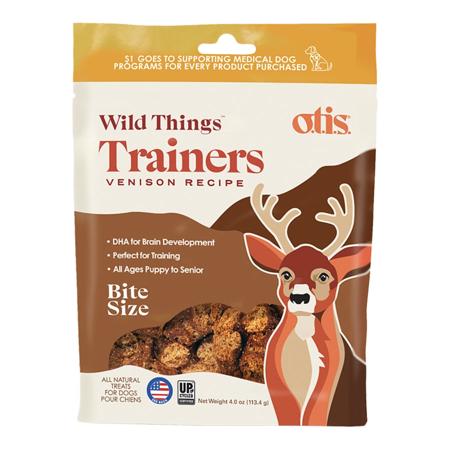 O.T.I.S. Wild Things Trainers Venison Flavored Calming Training Soft and Chewy Dog Treats - 4 Oz