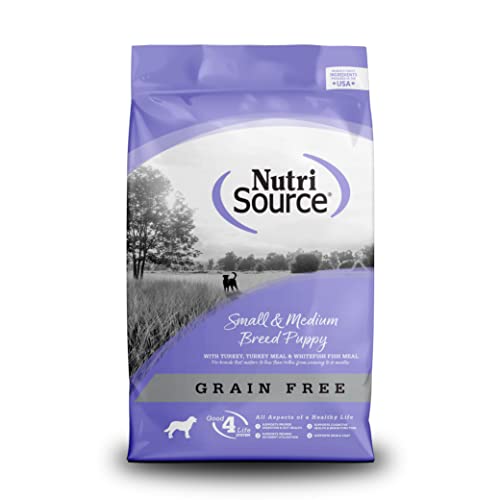 Nutrisource Grain-Free Turkey Whitefish and Menhaden Small and Medium Breed Puppy Dry Dog Food - 26 Lbs