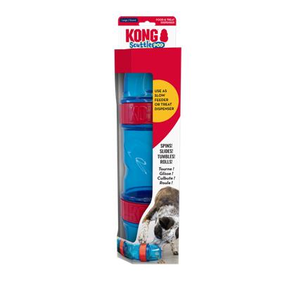Kong Scuttle Pod Interactive Puzzle Treat-Dispensing Slow Feeding Dog Toy - Large
