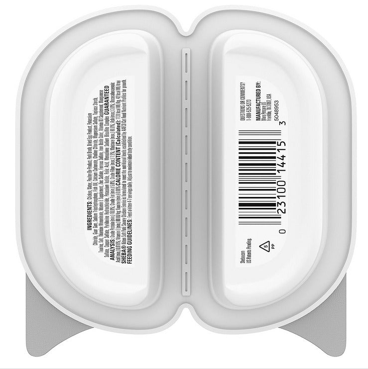 Sheba Perfect Portions Chicken Pate Twin Pack Kitten Wet Cat Food Trays - 2.6 Oz - Case of 24