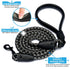 Wigzi Flex Walk Reflective Bungi Cable Dog Leash - Black - 6 Feet  
