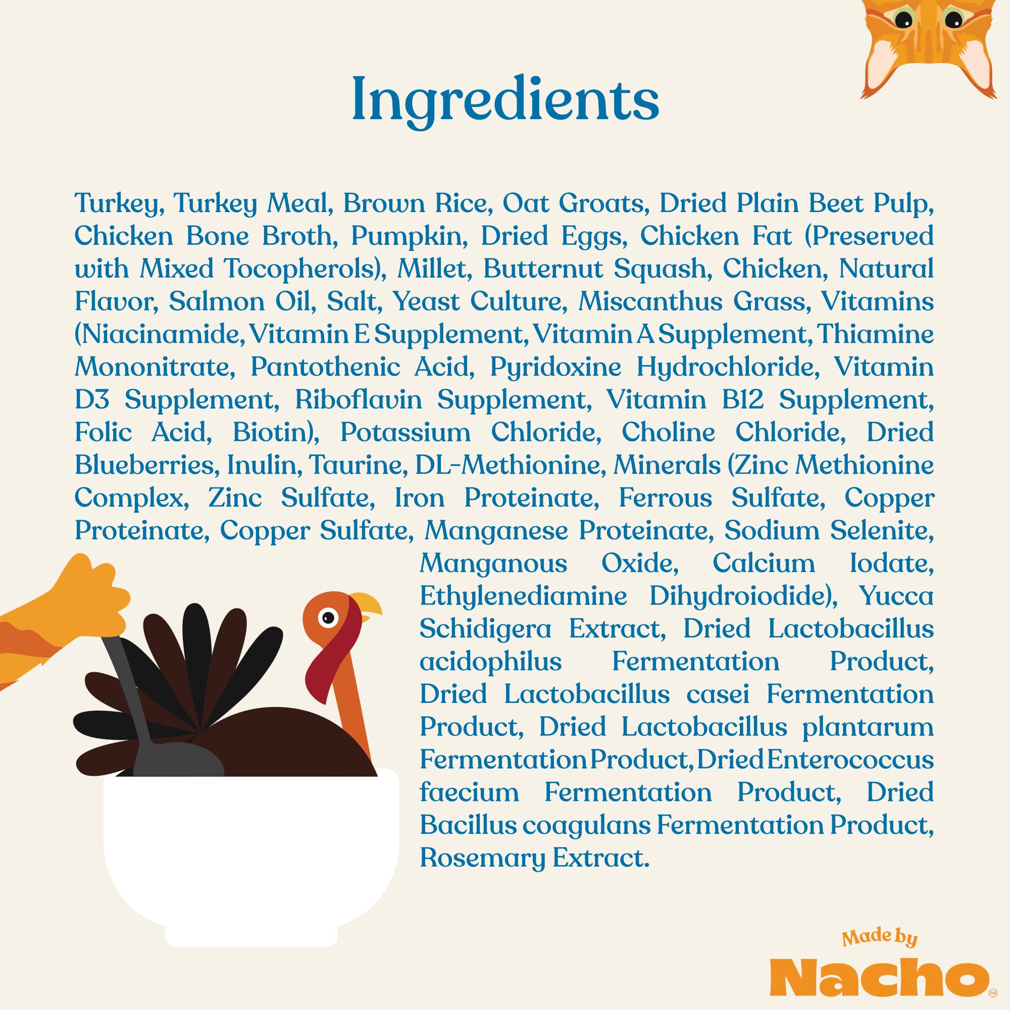 Made by Nacho Grain-Free Chicken and Turkey in Bone Broth Dry Cat Food - 2 Lbs  