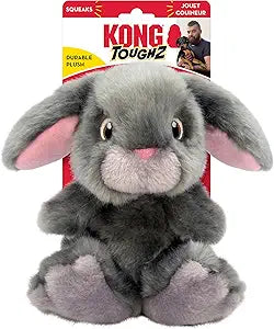 Kong Toughz Bunny Durable and Squeak Extra Soft Plush Dog Toy - Medium