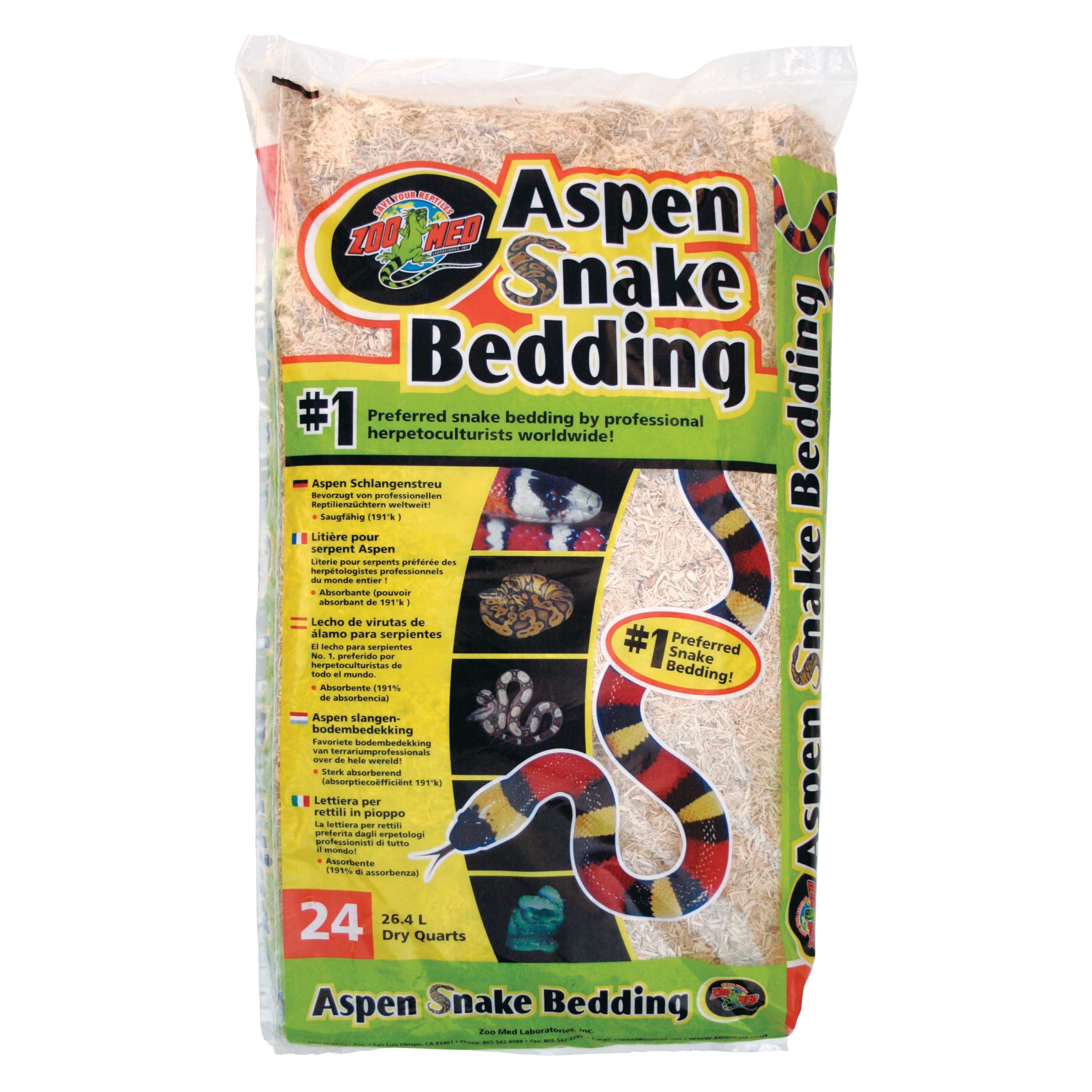 Zoo Med Laboratories Aspen Snake Bedding - 24 Qt  