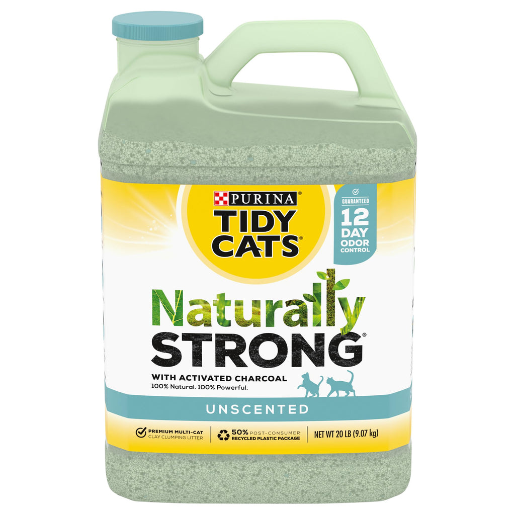 Purina Tidy Cats Naturally Strong All-Natural Scooping Unscented with Odor Absorbing Ch...