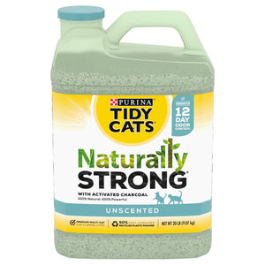 Purina Tidy Cats Naturally Strong All-Natural Scooping Unscented with Odor Absorbing Ch...