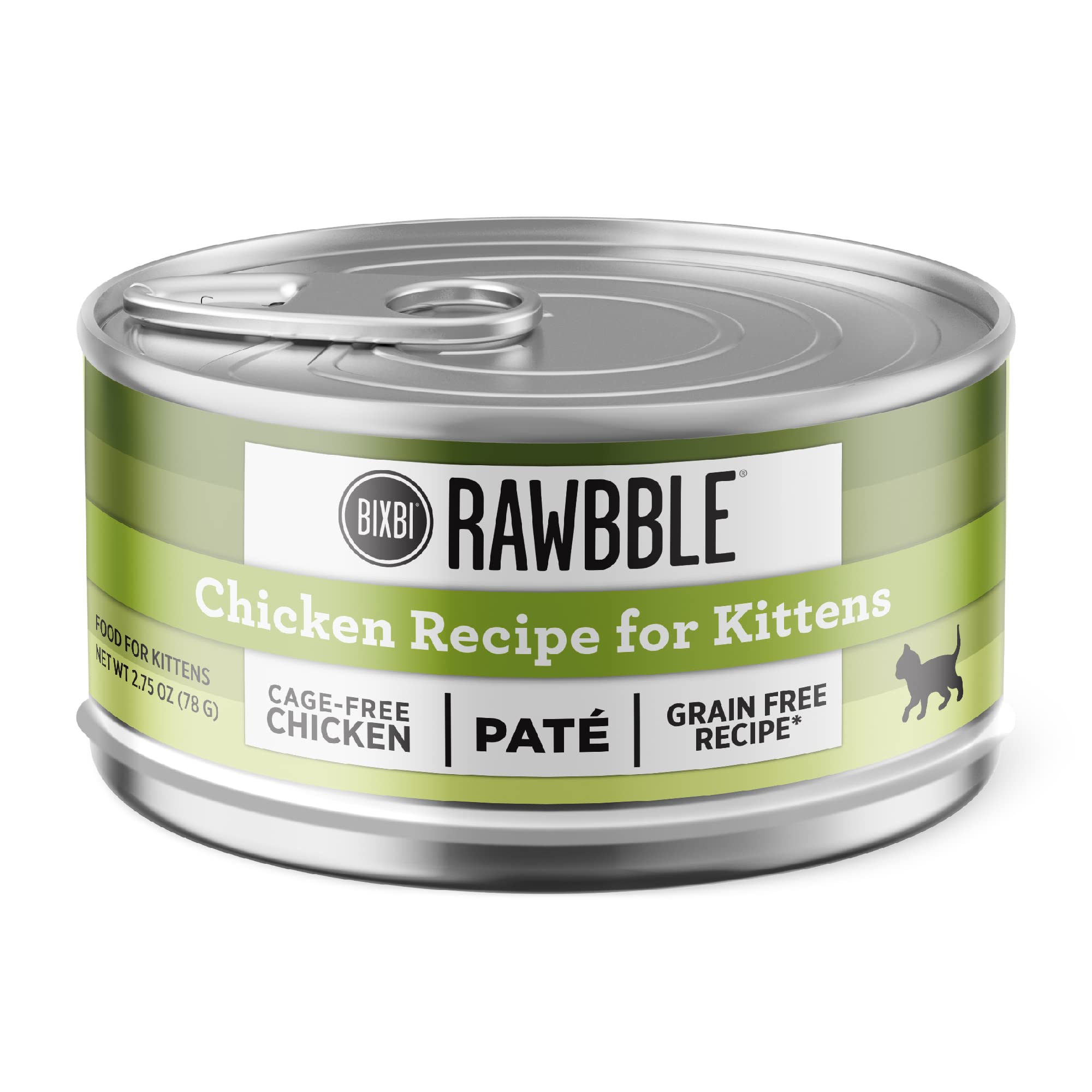 Bixbi Rawbble Chicken Pate Kitten Canned Cat Food - 2.75 Oz - Case of 24  