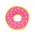 Zippy Paws Donutz Pink Strawberry Glazed with Sprinkles Squeak and Plush Dog Toy - Jumbo - Extra Large  