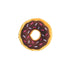 Zippy Paws Donutz Brown Chcocolate Glazed with Sprinkles Squeak and Plush Dog Toy - Junior - Small  