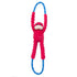 Zippy Paws RopeTugz Monkey Rope and Squeaky Plush Dog Toy - Red - Large  