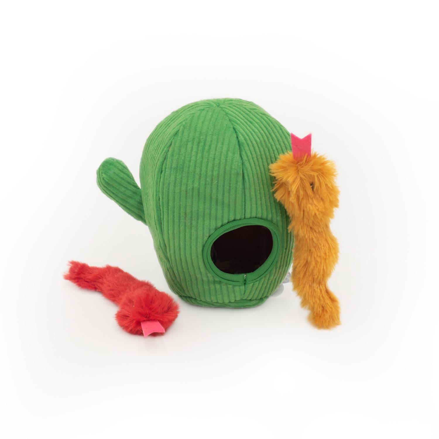 Zippy Paws Burrow Snakes in Cactus Interactive Crinkle and Plush Cat Toy - Small  