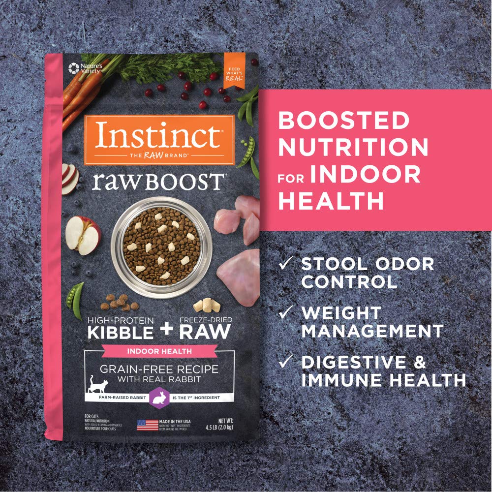 Instinct Raw Boost Rabbit Indoor Dry Cat Food - 4.5 Lbs  