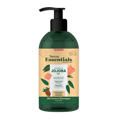 Tropiclean Essentials Collection Jojoba Oil Control Dog Shampoo - 16 Oz