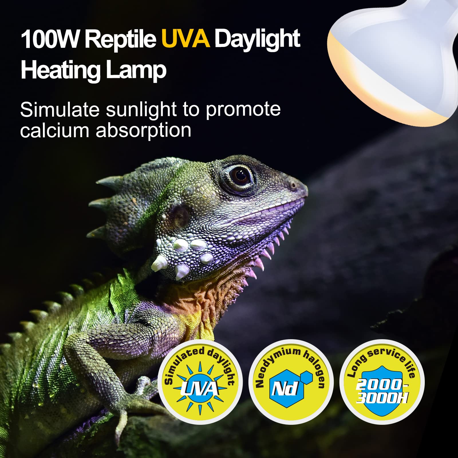 Zoo Med Laboratories RepiCare Infrared Heating Reptile Projector Lamp - 60 Watt  