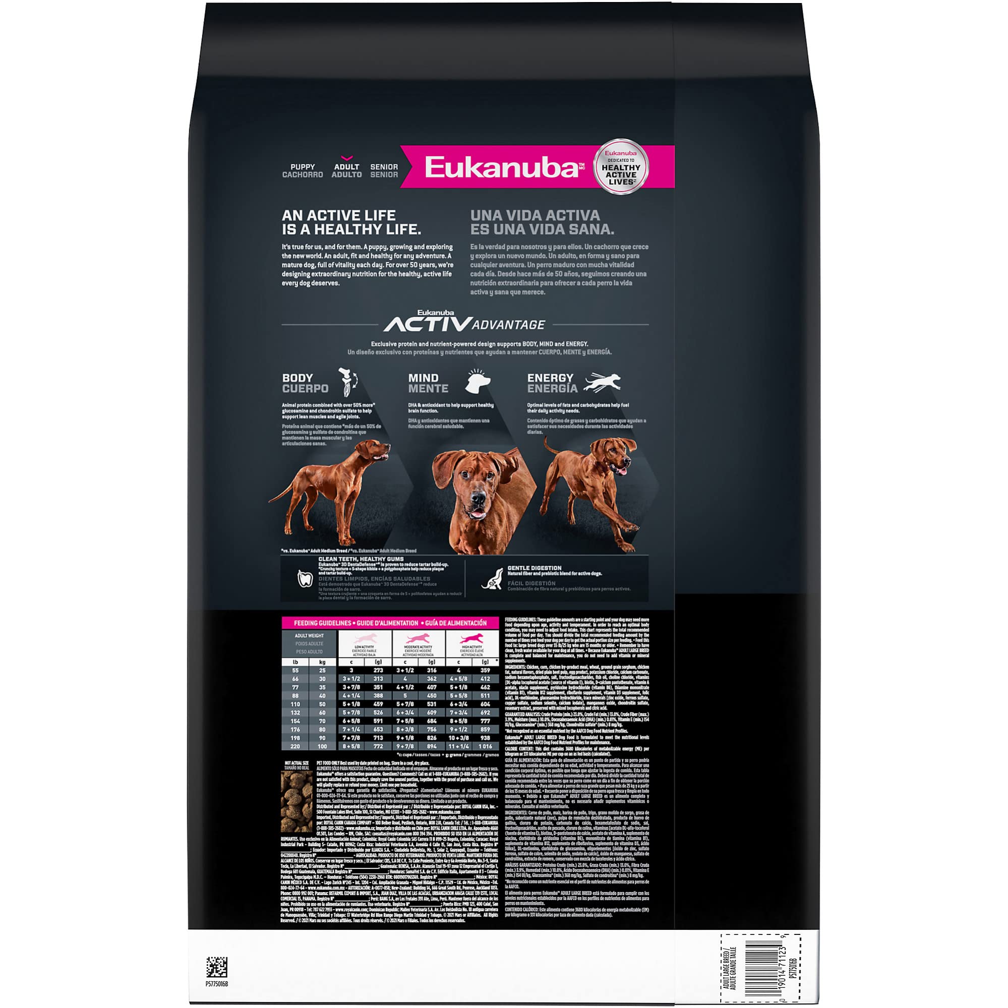 Eukanuba Chicken Activ Advantage Large-Breed Adult Dry Dog Food - 16.5 Lbs  