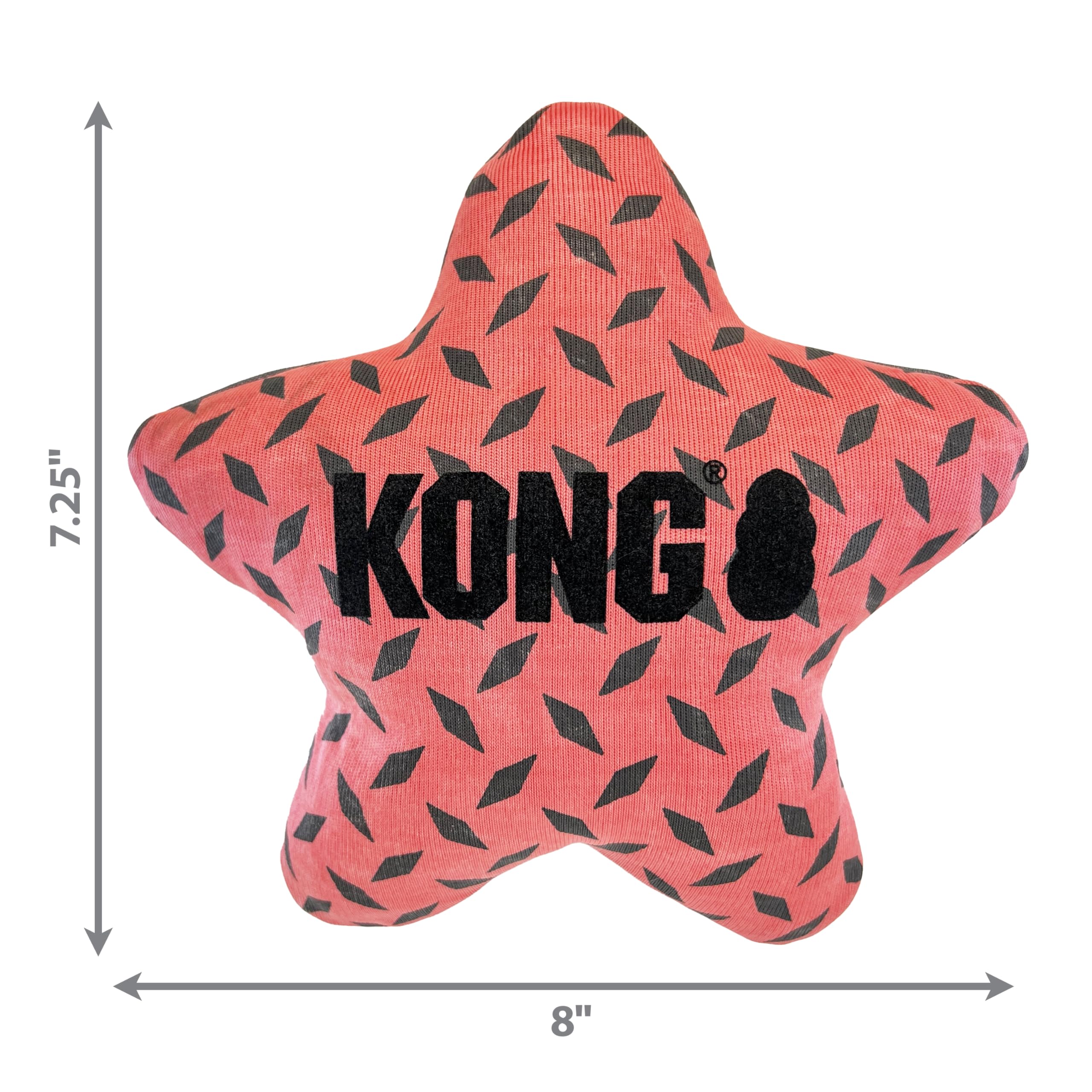 Kong Maxx Star Puncture-Resistant Squeak and Fetch Nylon Dog Toy - Medium/Large  