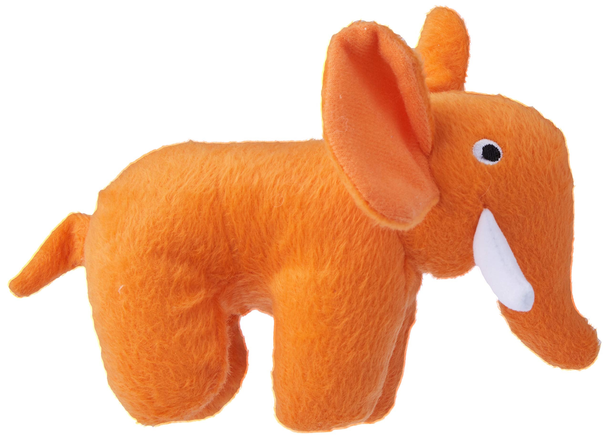 Mighty Junior Safari Elephant Squeak and Plush Floating Dog Toy - Gray - Large  