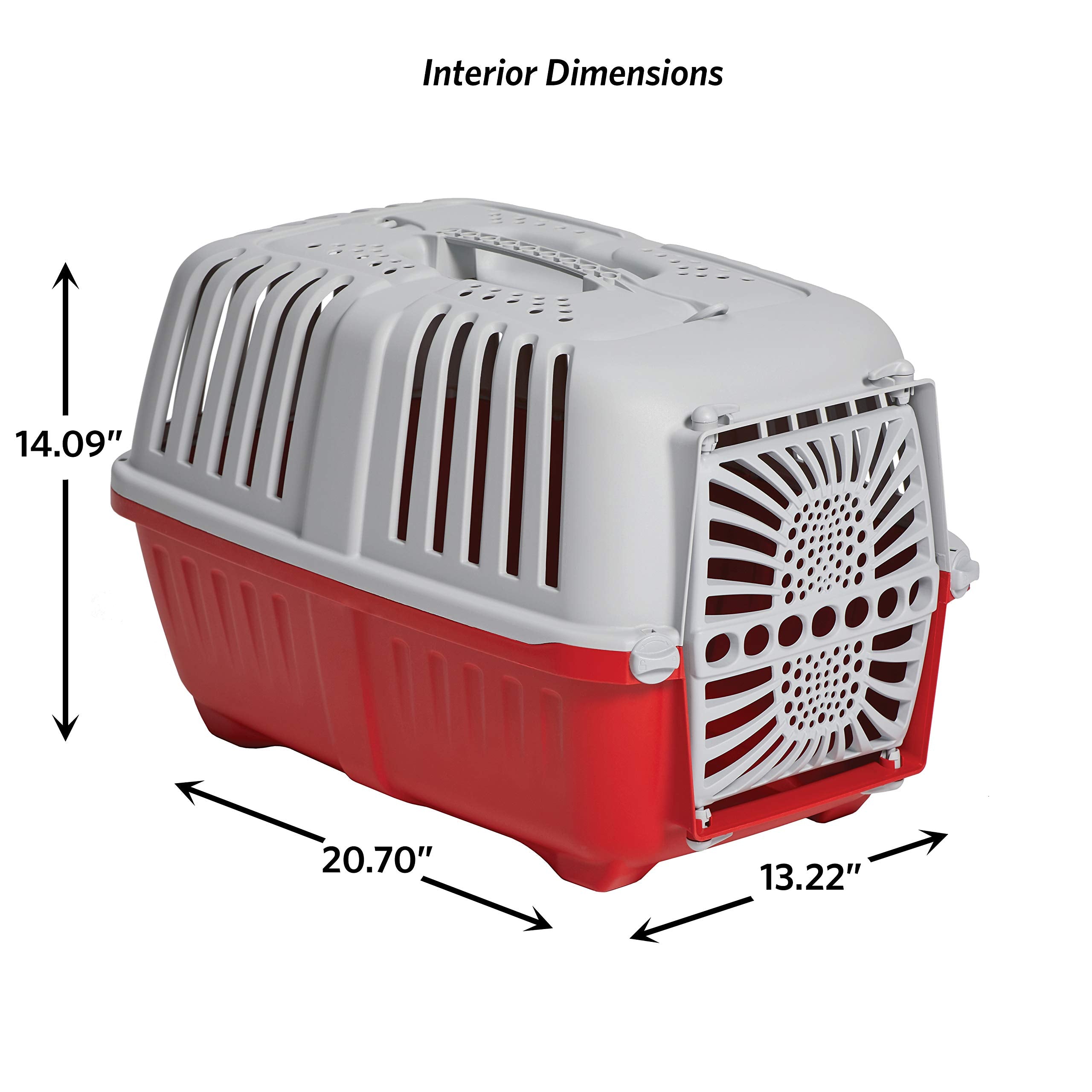 Midwest Spree Hard-Sided Travel Cat and Dog Kennel Carrier - Red - 22
