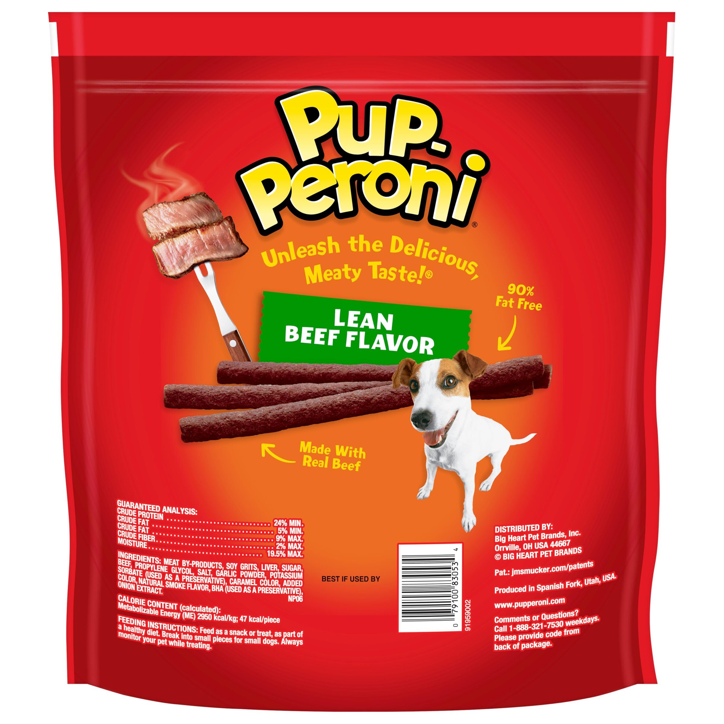 Pup-Peroni Lean Beef Flavored Soft and Chewy Dog Treats - 35 Oz - Case of 4  