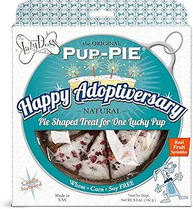 Lazy Dog Original Pup-Pie Happy Adoption Pre-Sliced Baked Dog Biscuit Treats - 5 Oz