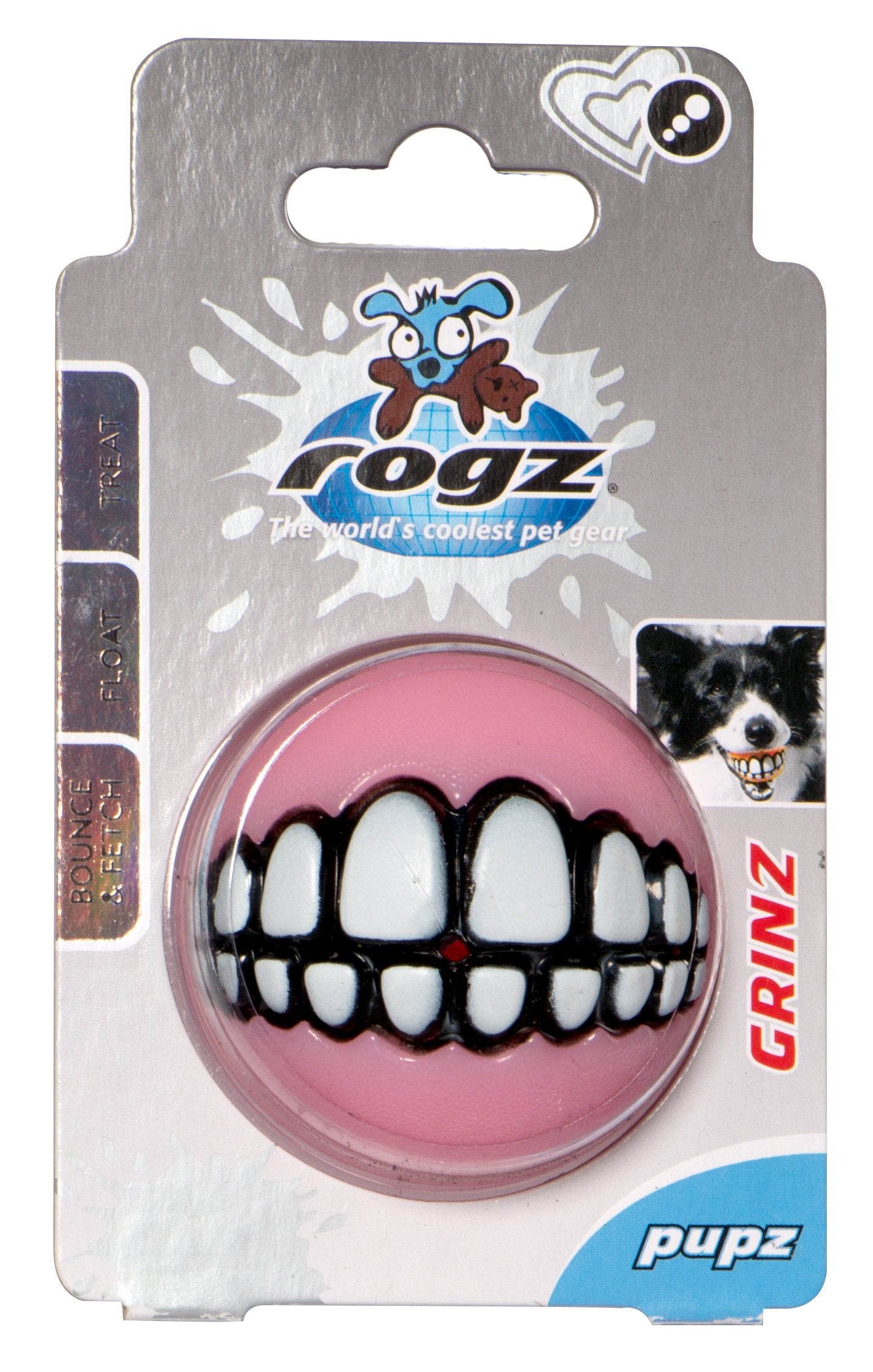 Kong Rogz Grinz Treat Ball Dog Toy - Small - 2" Inches  