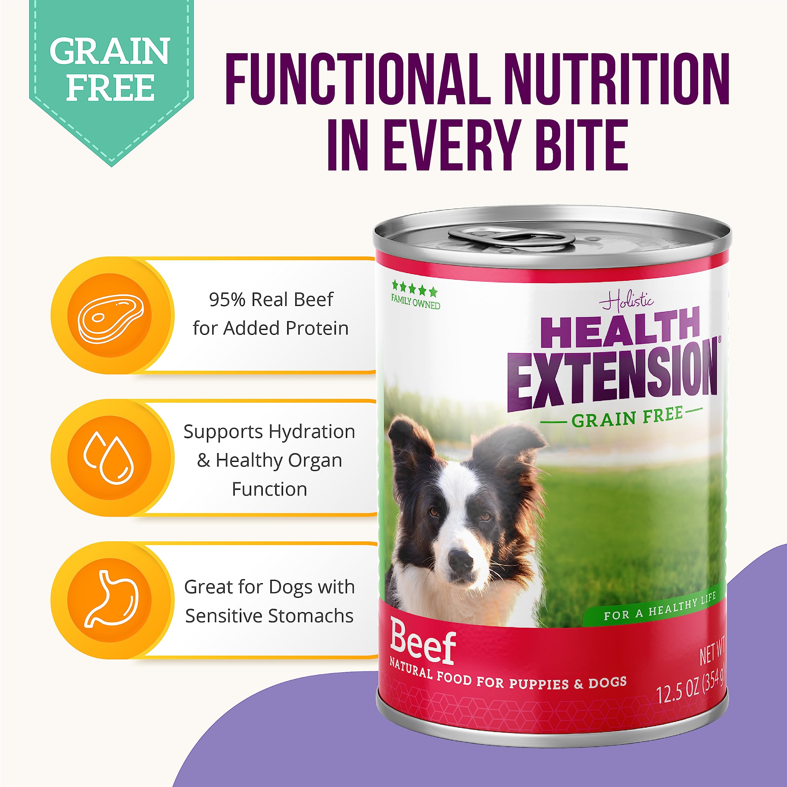 Health Extension Meaty Mix Beef Canned Dog Food - 5.5 Oz - Case of 24  