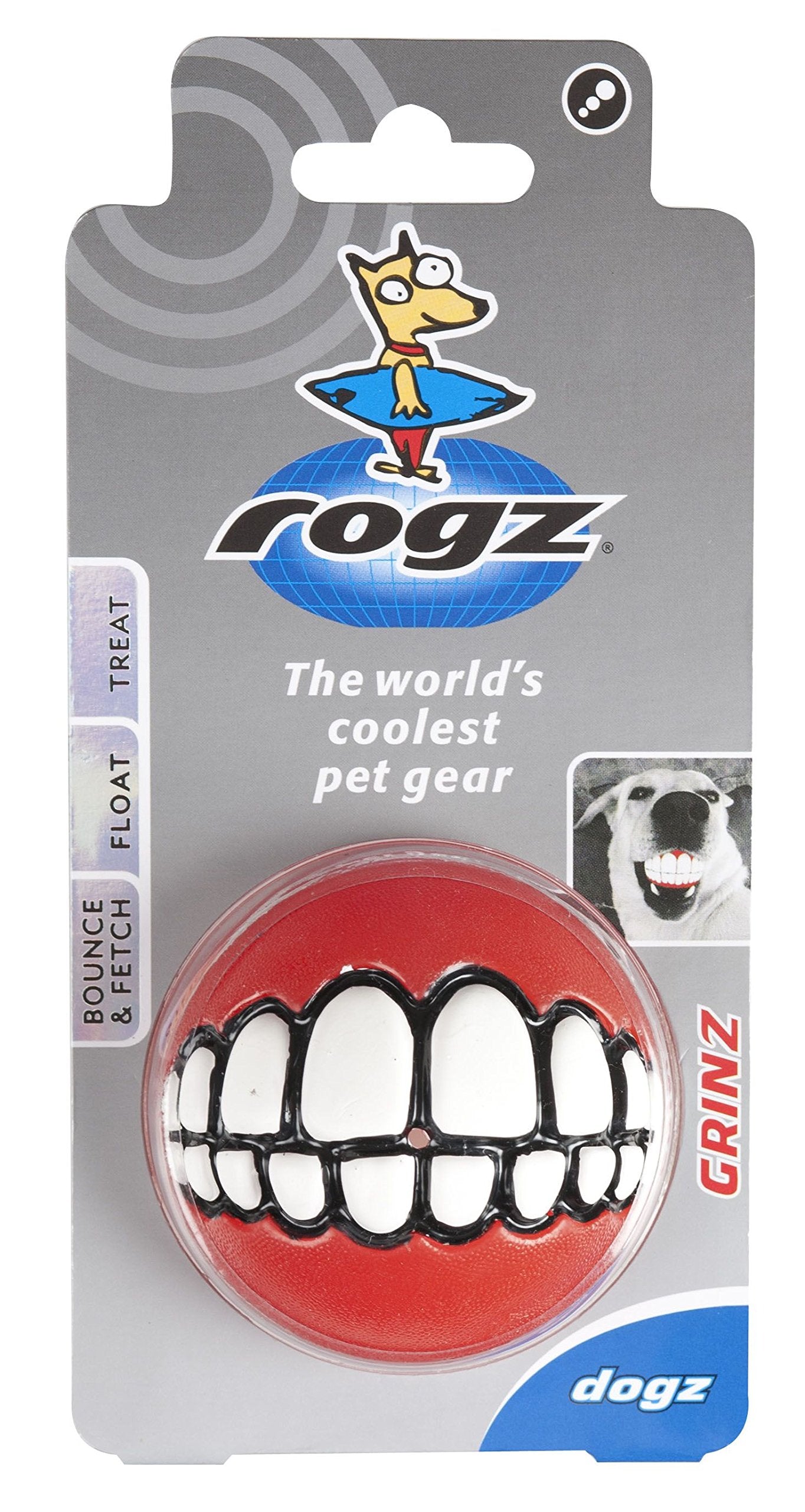 Kong Rogz Grinz Treat Ball Dog Toy - Large - 3