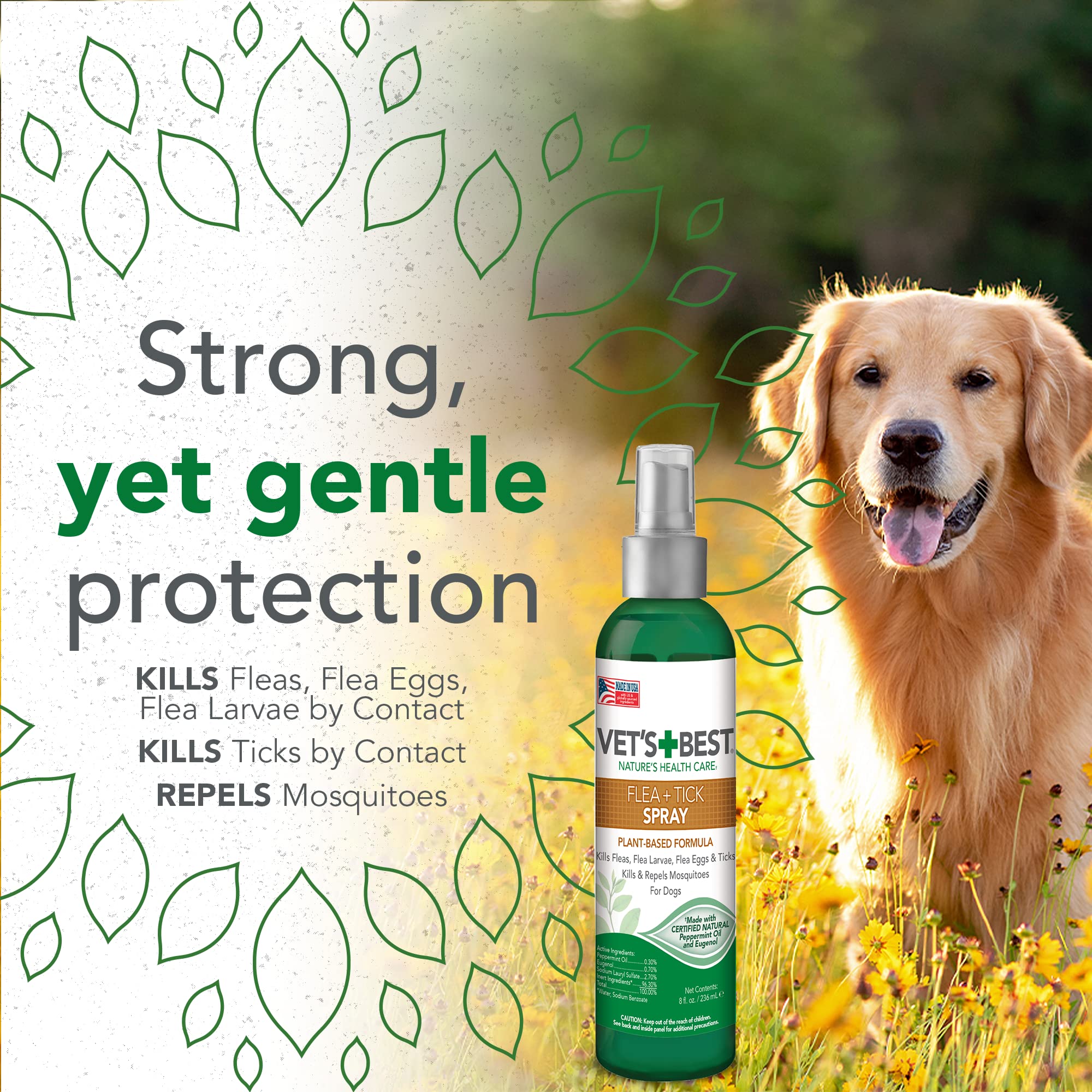 Reilly's Hempvet Flea and Tick Dog Spray - 8 Oz  