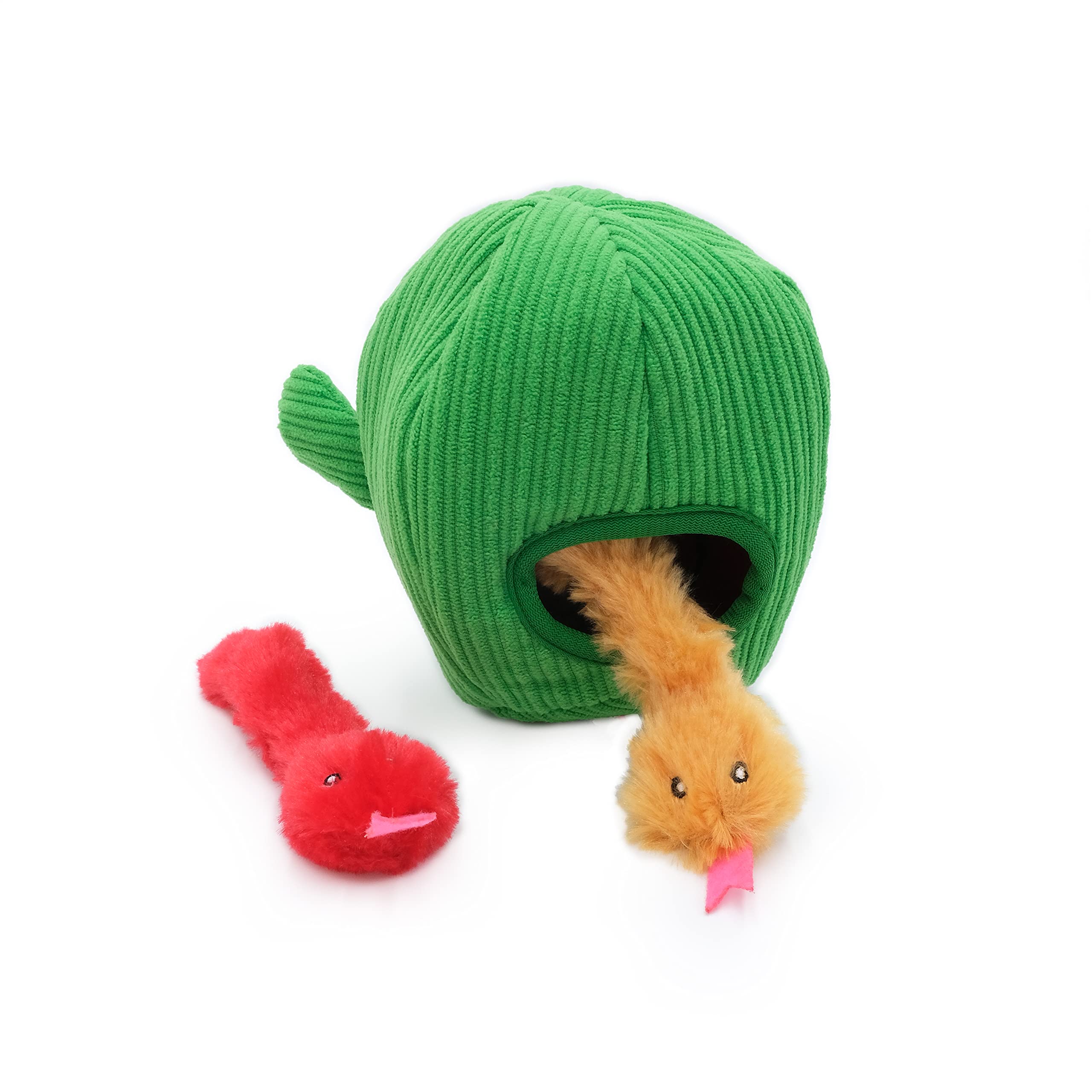 Zippy Paws Burrow Snakes in Cactus Interactive Crinkle and Plush Cat Toy - Small  