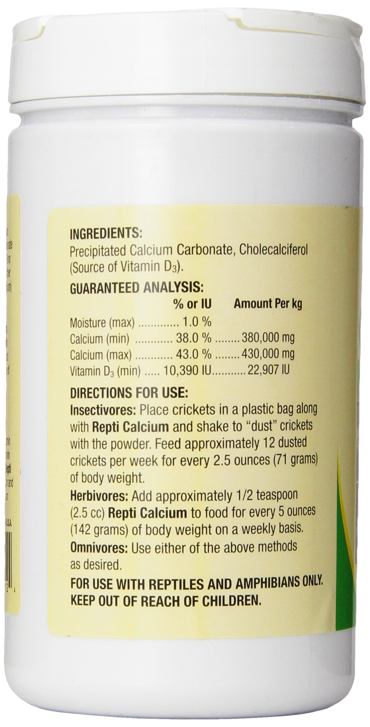 Zoo Med Laboratories Repti Calcium with Vitamin D3 Ultrafine Reptile Supplement - 12 Oz  