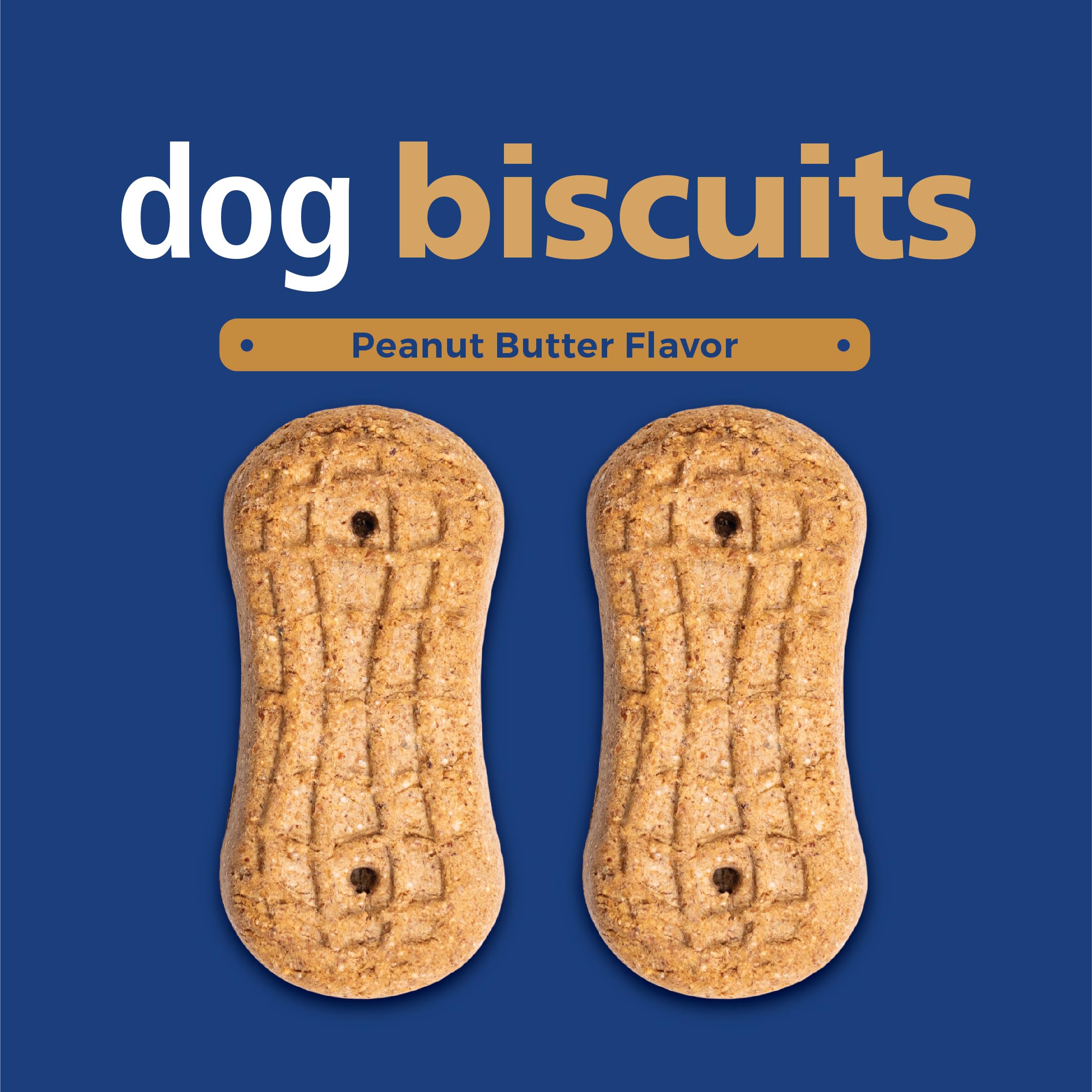 Petknowledgy Animal Snackers Peanut Butter Dog Biscuit Treats - 12 Oz - Case of 6  