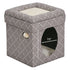 Midwest Curious Mushroom Cube Condo Cat Furniture - Gray - 16.5" X 16.5" X 16.5" Inches  