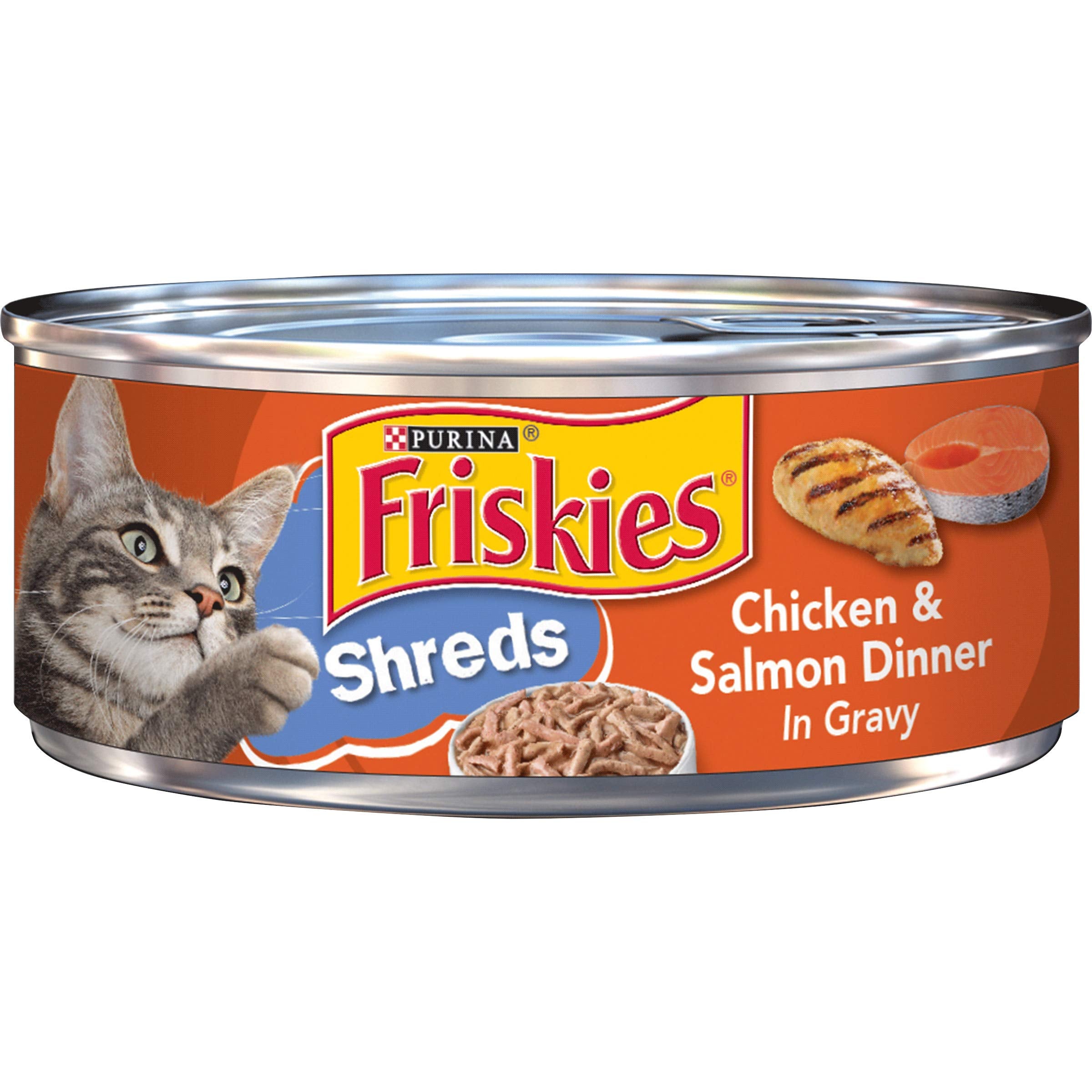 Purina Friskies Tuna Salmon Chicken and Whitefish Pate Canned Cat Food - Variety Pack - 5.5 Oz - Case of 40  