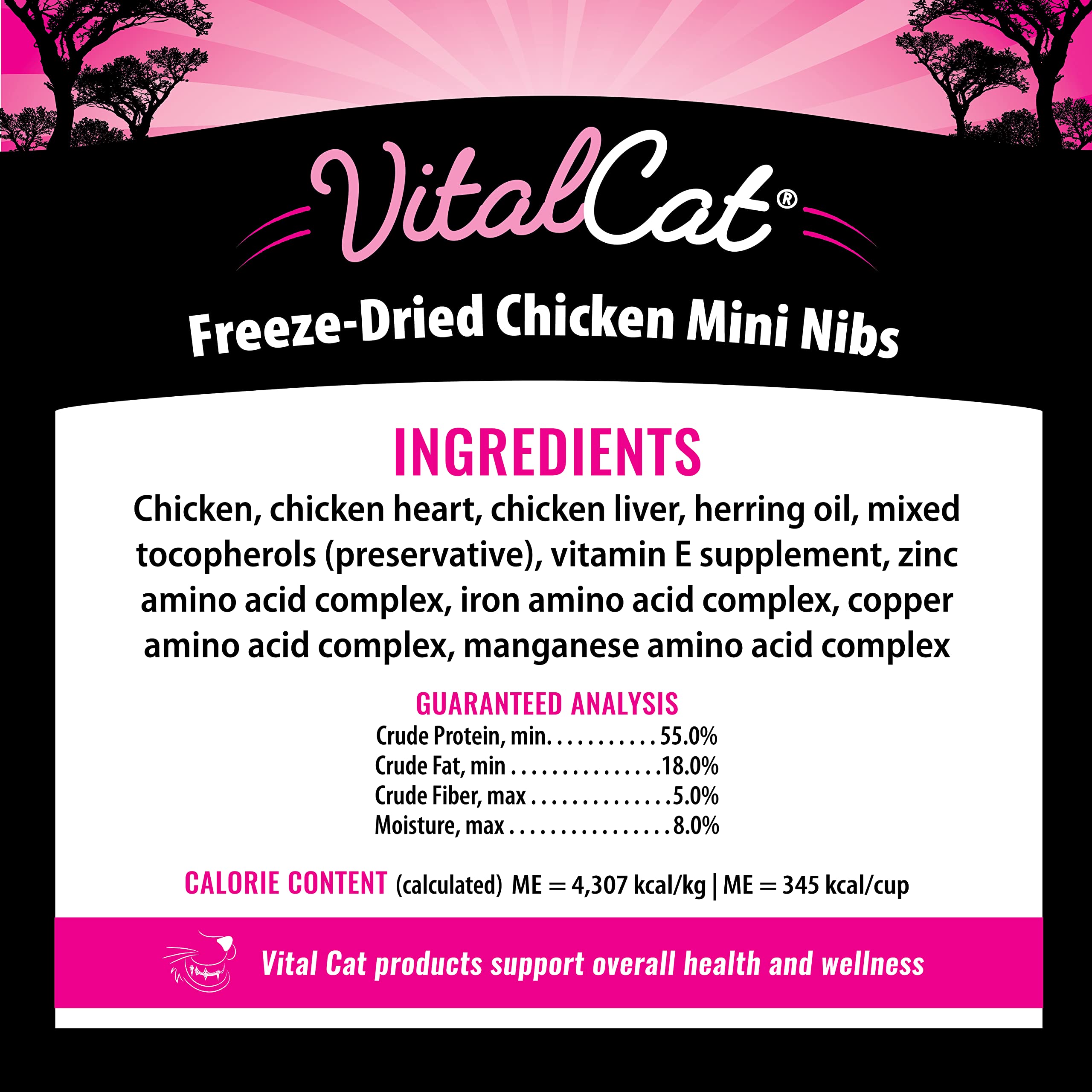 Vital Essential's Grain-Free Chicken Entrée Mini Nibs Freeze-Dried Cat Food - 12 Oz  