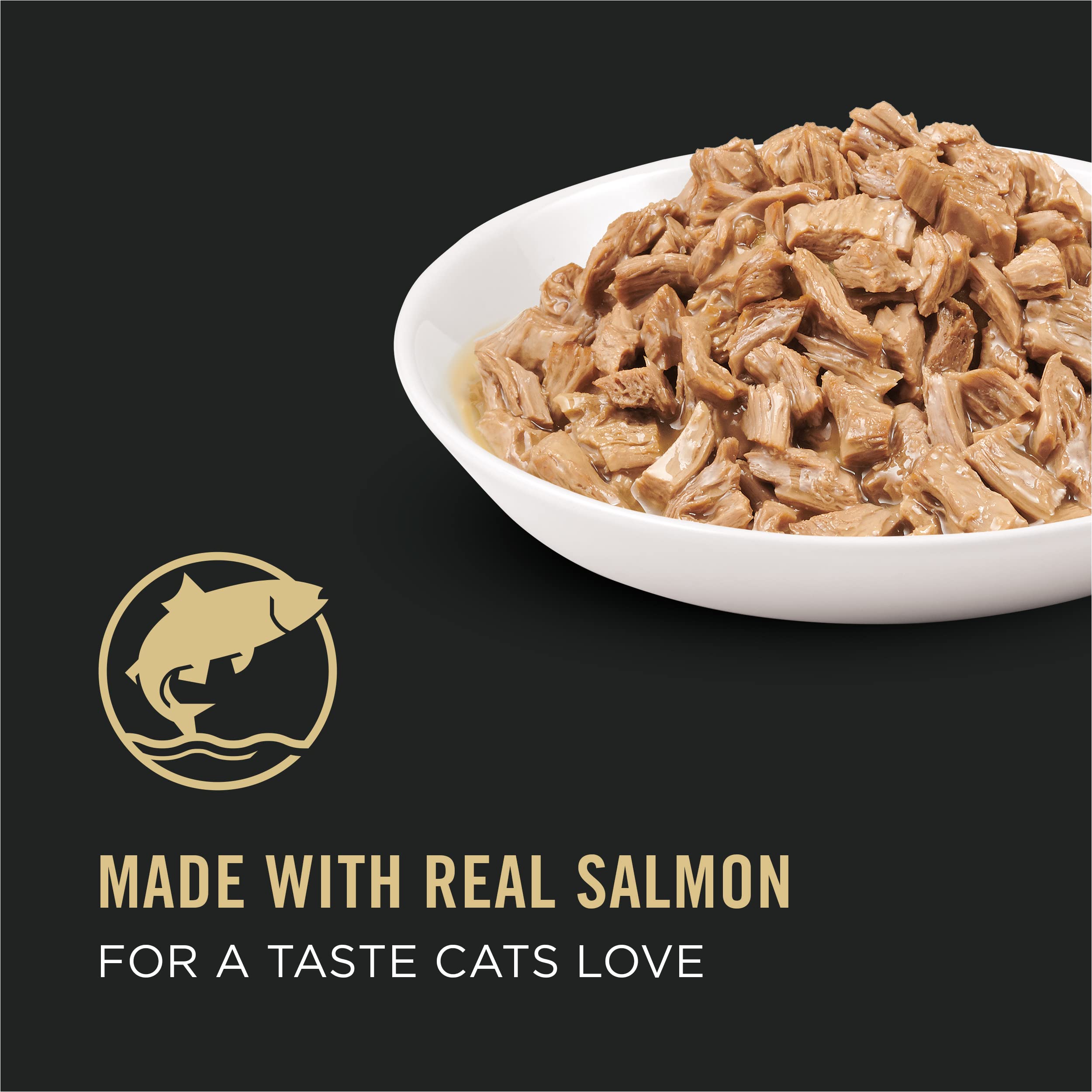 Purina Pro Plan Complete Essentials Salmon Entrée in Sauce Canned Cat Food - 5.5 Oz - Case of 24  