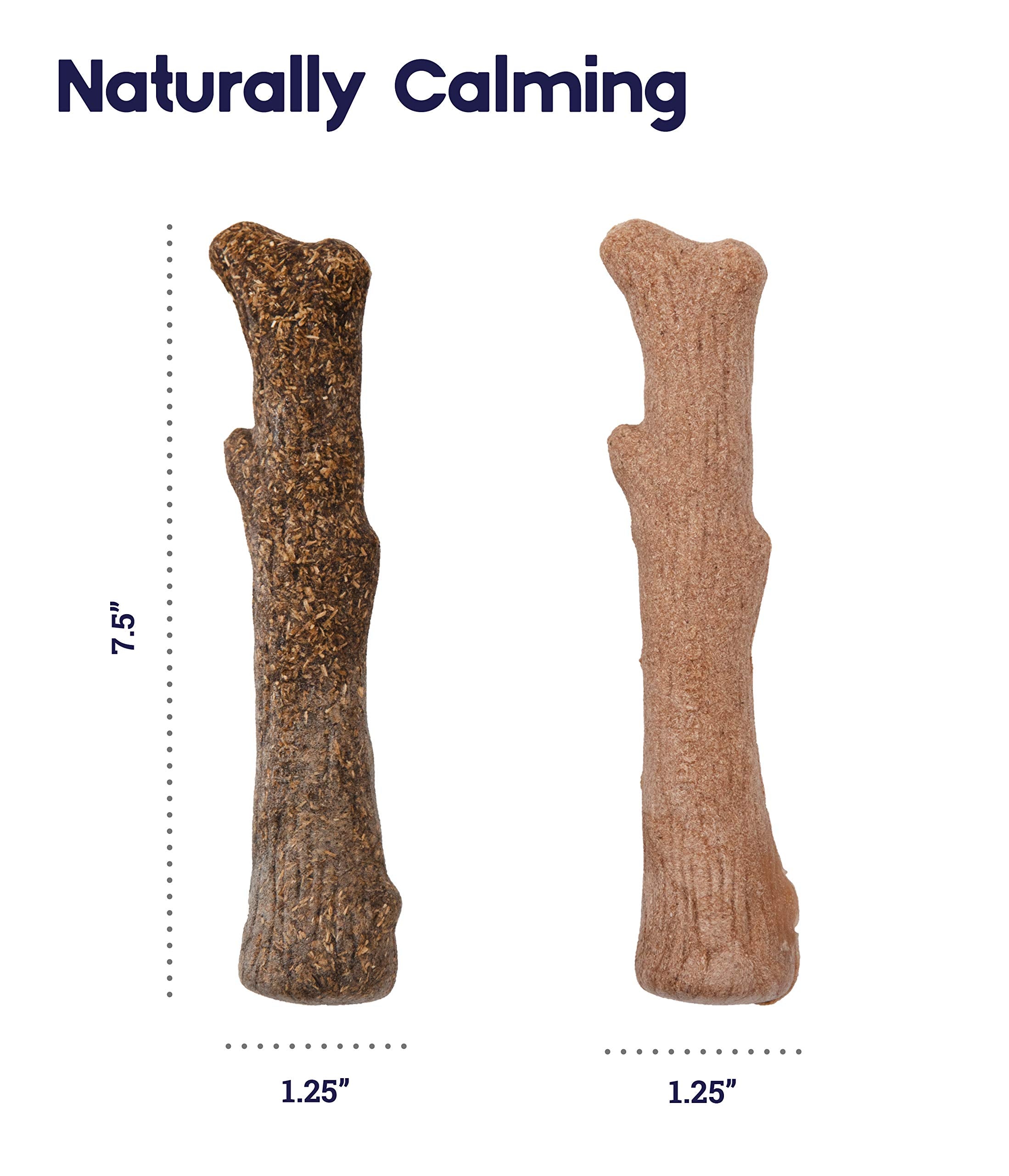 Petstages Dogwood Real Wood Blended Calming Chew Stick Dog Toy - Large - 2 Pack  