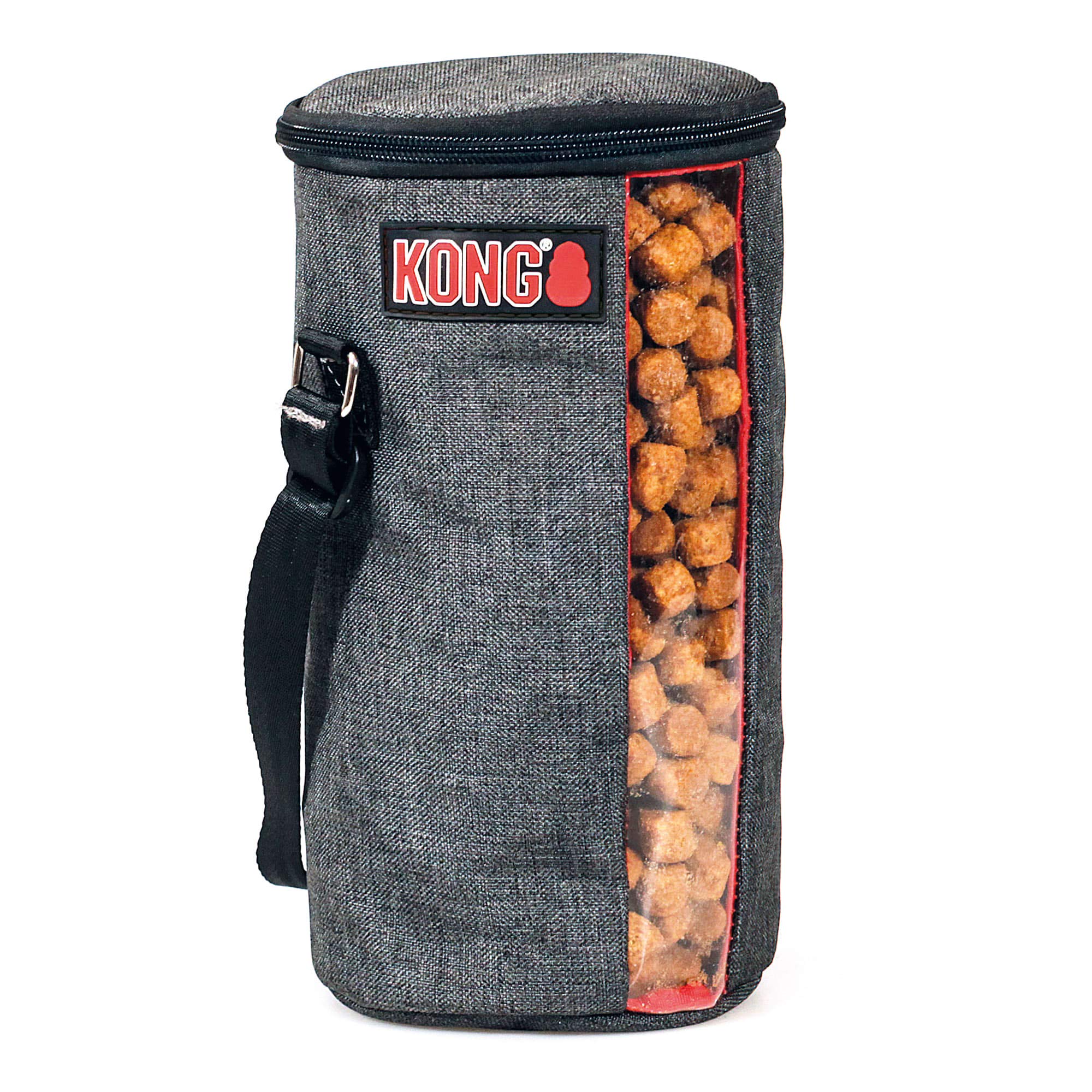 Kong Kibble Travel Pet Food Storage Bag with Clear Food Level Window  