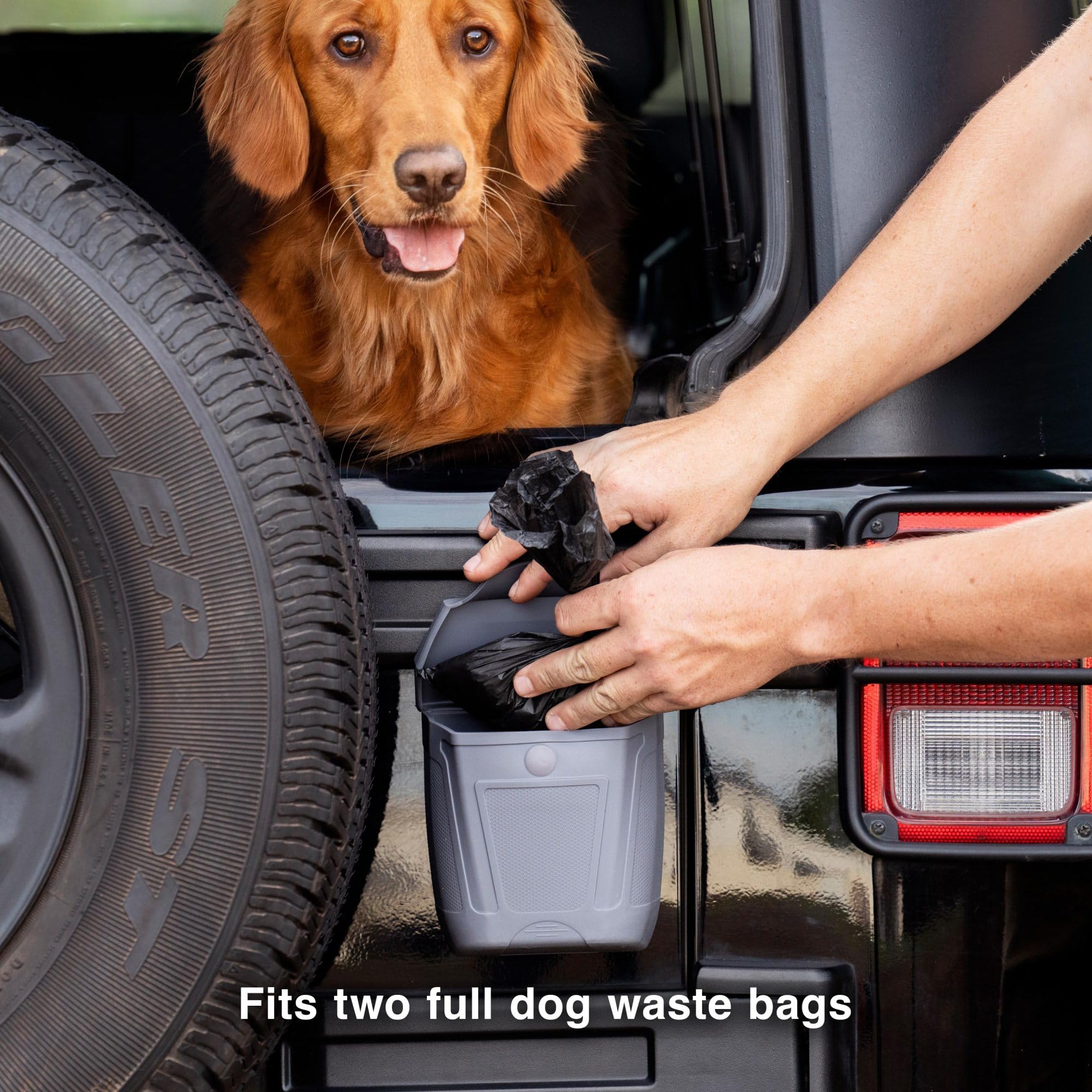 Kurgo Tailgate Dumpster for Dog Poop Bags and Garbage - Gray