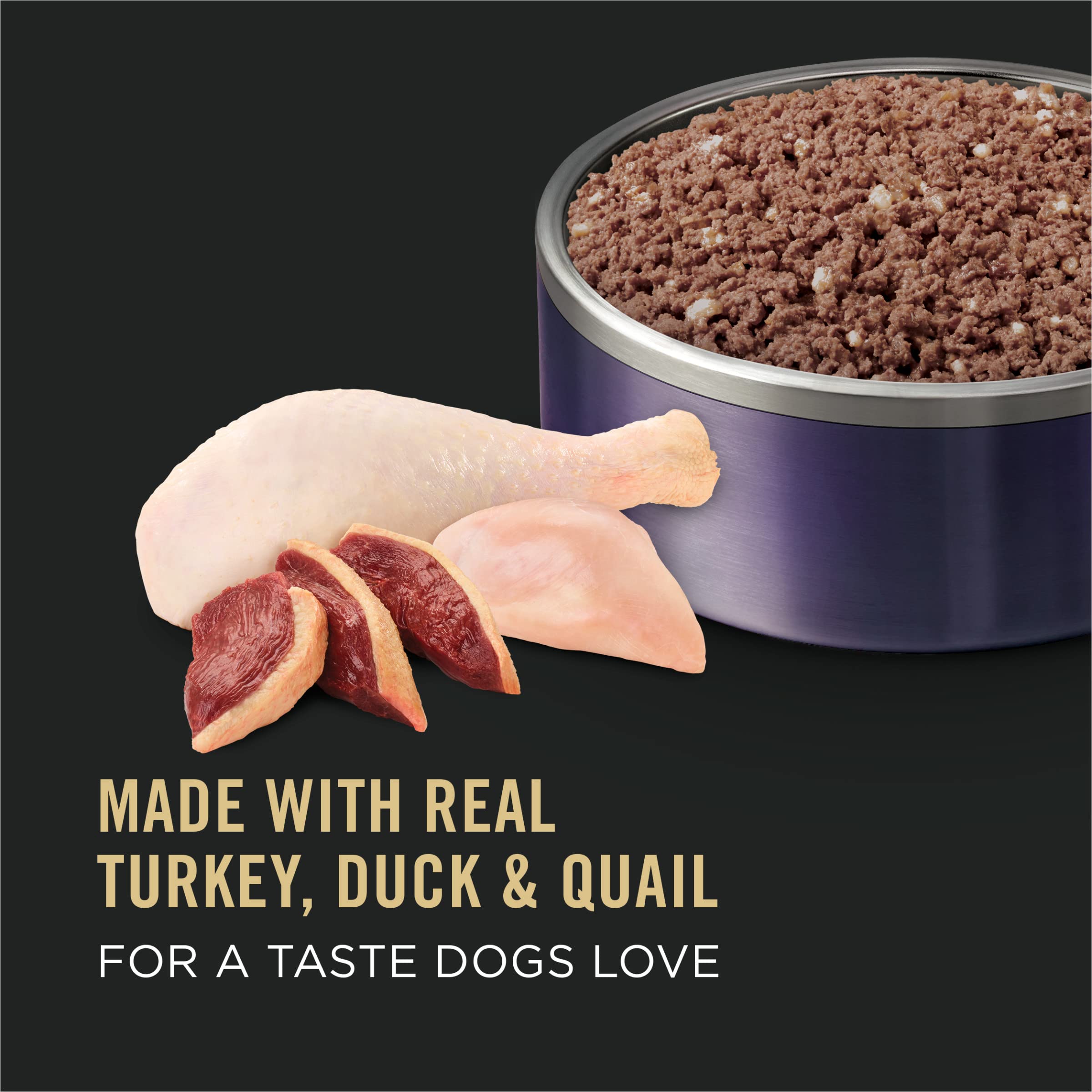 Purina Pro Plan Sport Classic High-Protein Beef Bison and Turkey Duck Quail Canned Dog Food - 13 Oz - Case of 12  