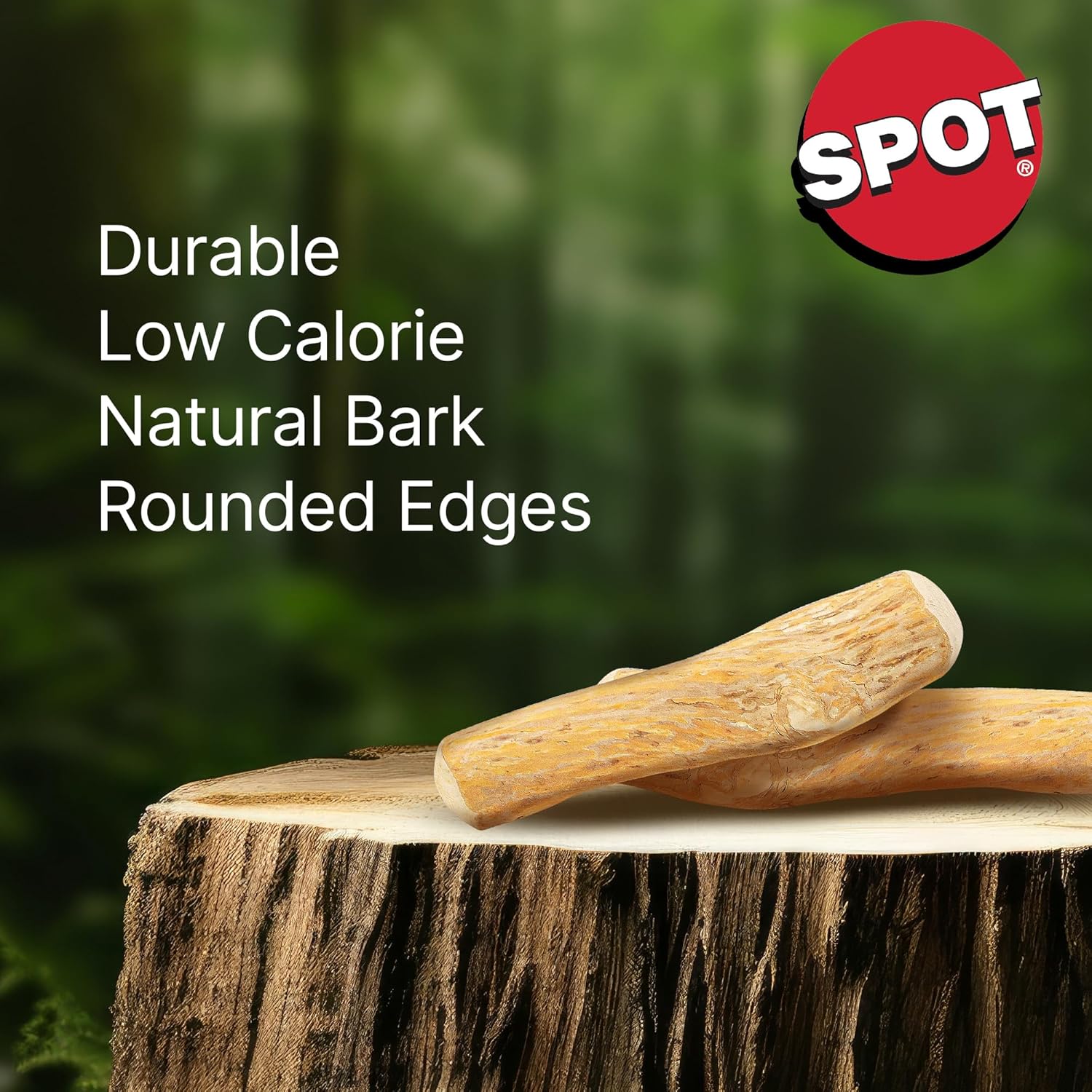 Ethical SPOT Love The Earth 100% Natural Coffee Wood Chew Dog Toy - Small