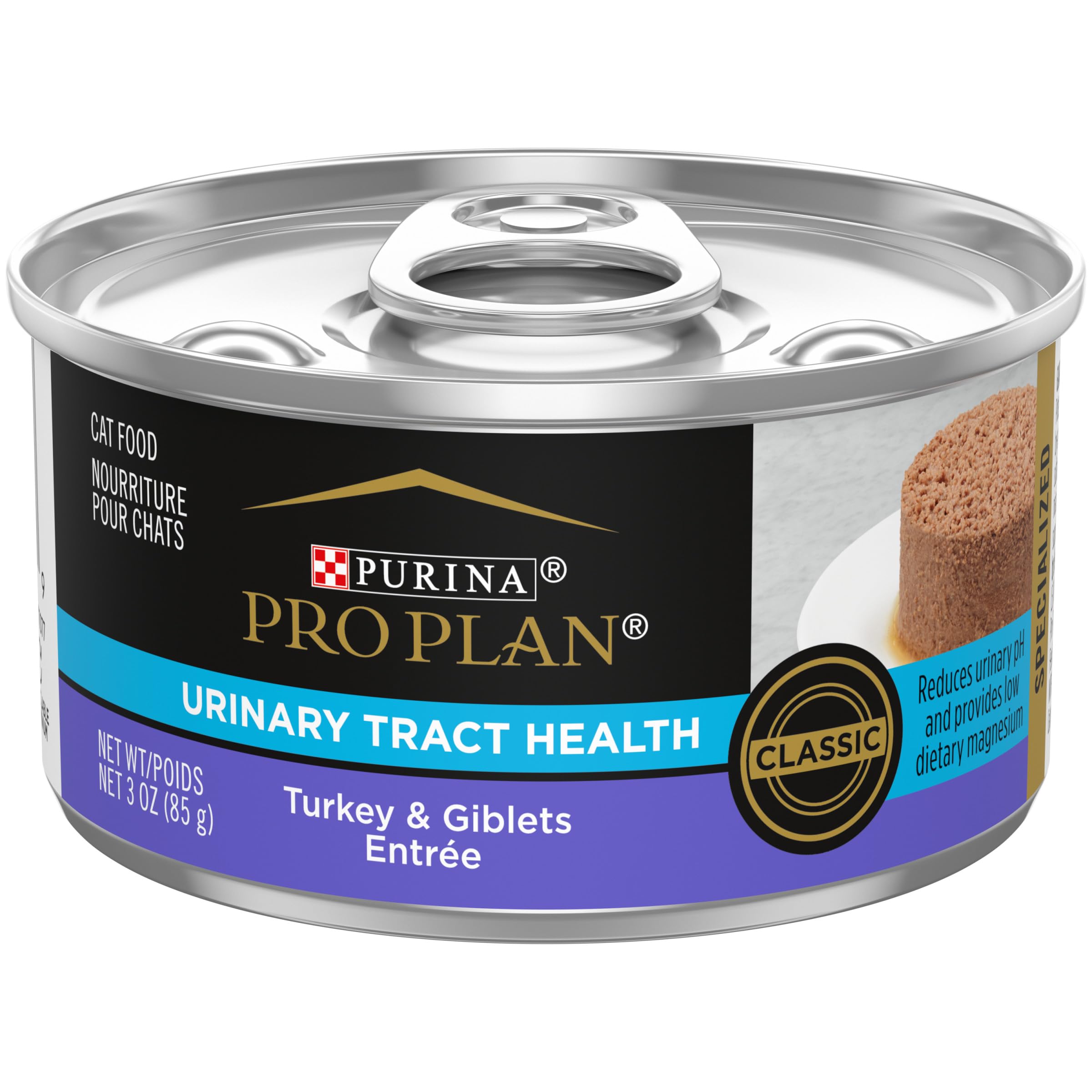 Purina Pro Plan Urinary Tract Health Turkey and Giblets Entrée Canned Cat Food - 3 Oz - Case of 24  