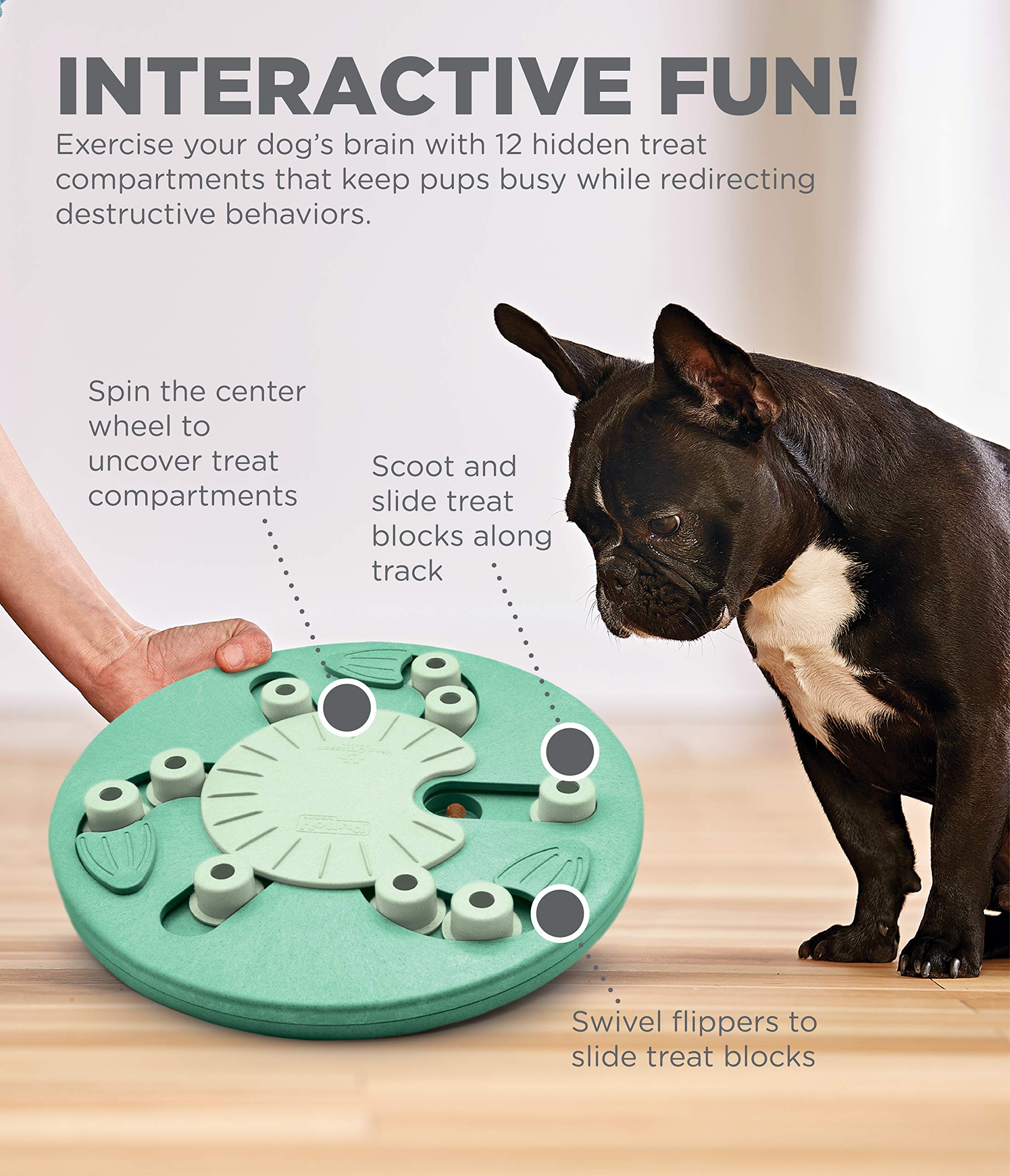 Outward Hound Nina Ottosson Worker Interactive Treat Rewarding Puzzle Dog Toy  