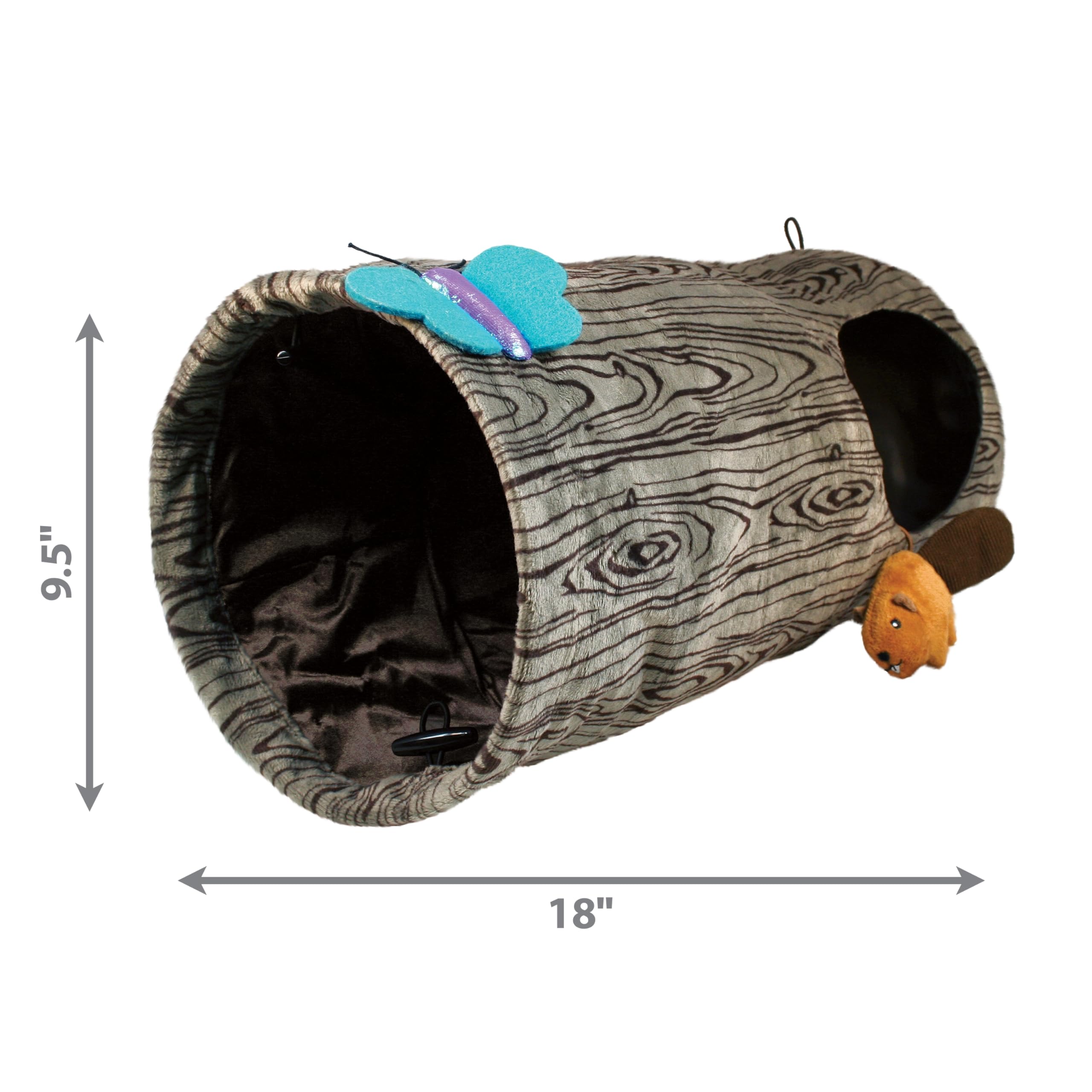 Kong Play Spaces Burrow Pop-Open Travel Cat Tunnel  