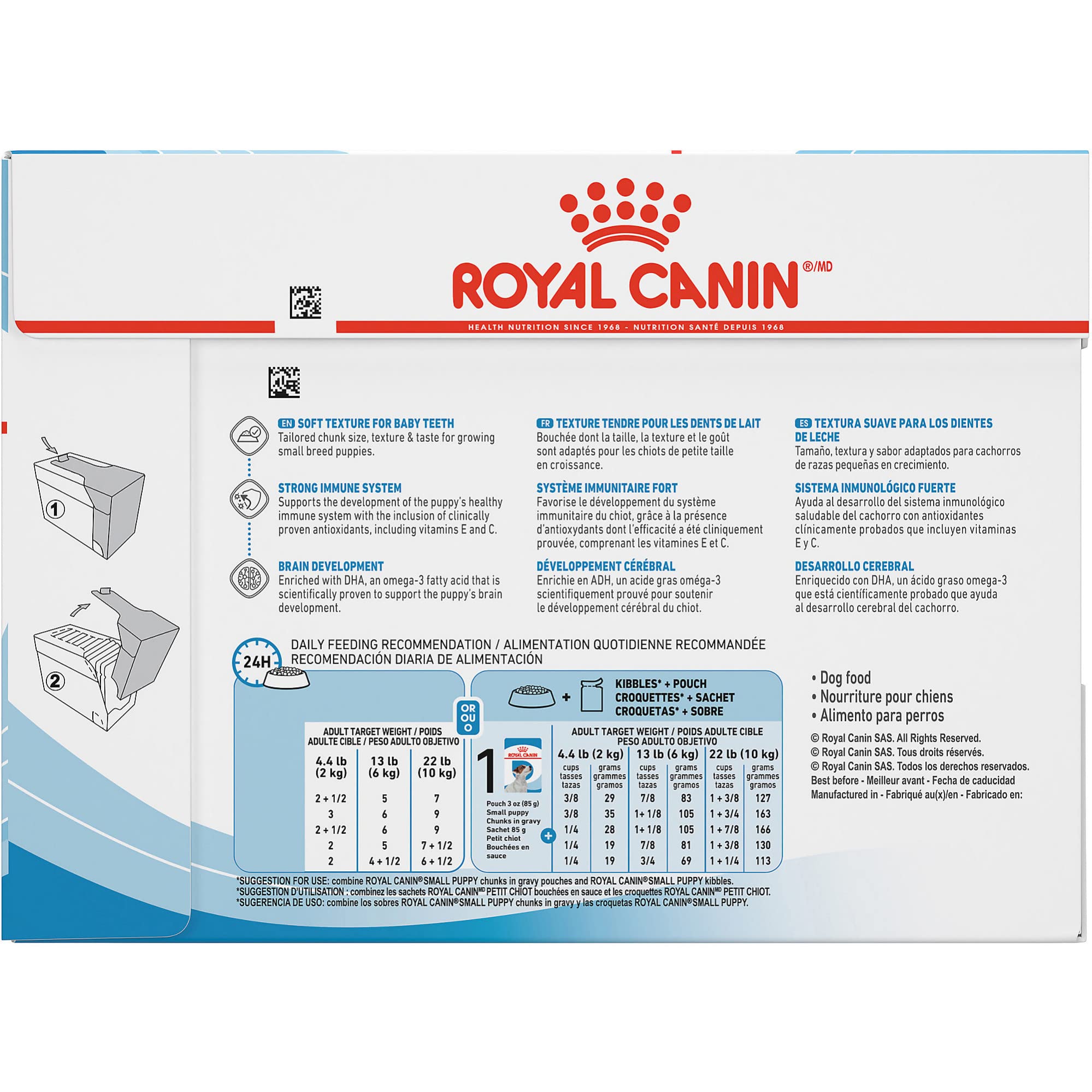 Royal Canin Size Health Nutrition Small-Breed Puppy Wet Dog Food Pouch - 3 Oz - Case of 12  