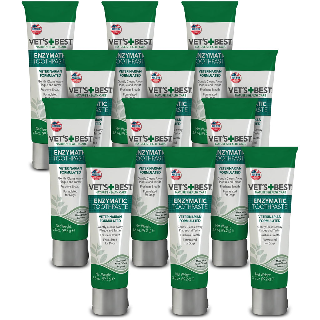Vet's Best Enzymatic Gel Toothpaste and Toothbrush Dental Care Kit - 3.5 Oz  